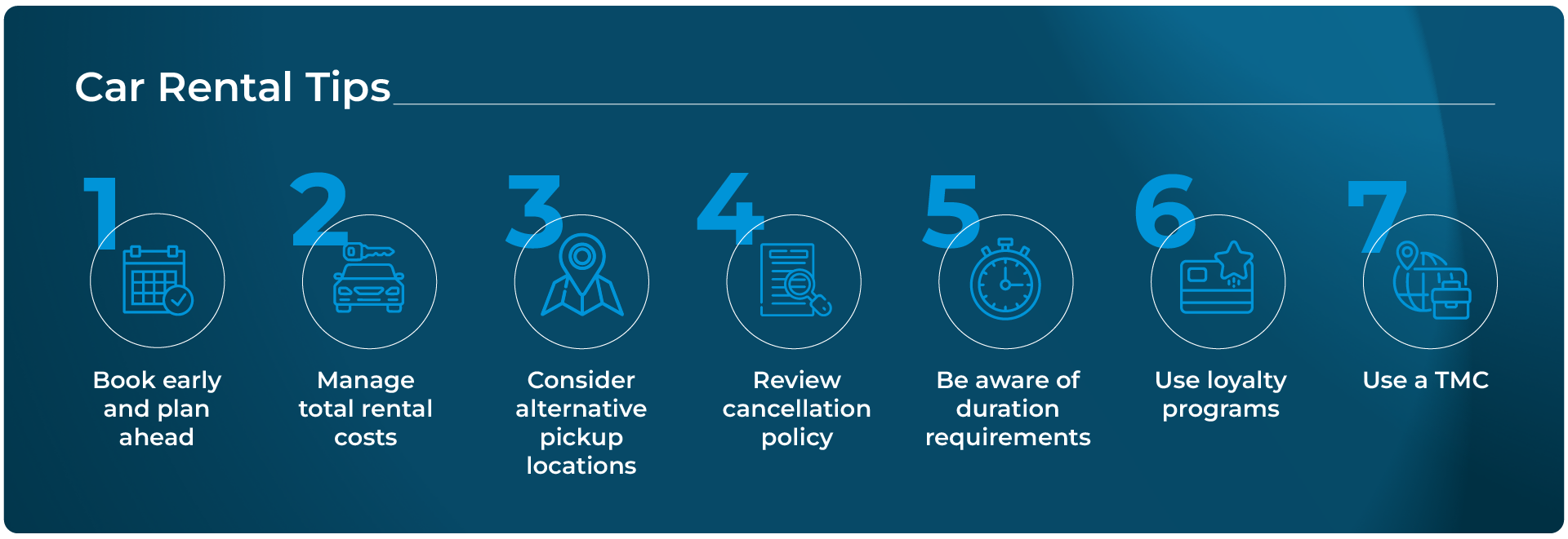 Infographic - 7 car rental booking tips